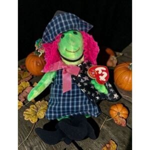Scary the Witch 2000- TY Beanie Baby Retired Halloween Fall Plush Toy Hag Wiccan